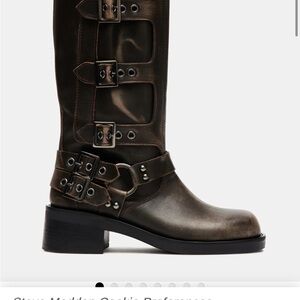 Steve Madden Women's Brown Leather Boots